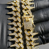 Iced Out Gold Spikes